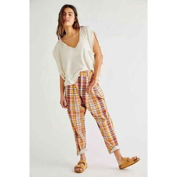 New Free  People Make A Stand Trousers Size M - Picture 1 of 9